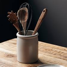 Rude ceramic kitchen utensil holder, cooking gift, housewarming, stoneware, wheel thrown pottery. House Doctor Pion Utensil Container Connox