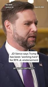 JD Vance says Trump has been ‘working hard’ for RFK Jr. endorsement