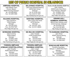 Kpj selangor specialist hospital, shah alam, malaysia. Selangor Government Hospital List