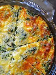 Spinach Mushroom And Feta Crustless Quiche Glutenfree Grainfree Vegetarian Quiche Recipes Recipes Breakfast Recipes