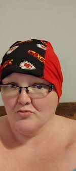 Meet Warrior Hazel. She sent us pictures of her styling the blessed  headwear we sent her. This is what she said: I love my beanies and turbans  the panda bear one was