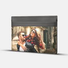 Custom gift card holders featuring your logo make your card easily visible. Personalized Leather Card Holder Photo Card Holder