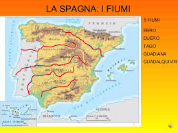 Francia, cartina fisica e muta. Powerpoint Spagna