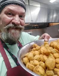 Come see Rob Plafcan today for lunch! God only knows how blessed we are to  have this chef/food ninja