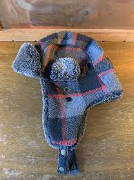 REI Winter Hat - Fuzzy - Earmuffs - Plaid | eBay