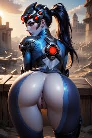 Blue Skin, In Helmet From Game, Battlefield Background AI Porn