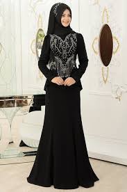 فستان سهرة طويل أسود Fashion Product Description Hijab