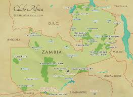 Toxic release inventory tri shapefiles. Zambia Safari Map Chalo Africa