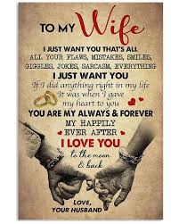 Small, bespoke tokens always make good just because gifts. Perfect Gifts For Wife To My Wife Poster Love Quotes For Wife Love My Wife Quotes Wife Quotes