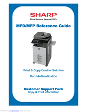 With its powerful print, copy, scan and fax capabilities as standard it is ideal for handling the everyday workflow demands of any small workgroup environment; Sharp Mx C301w Manuals Manualslib