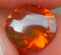 1 20 Crt Beautiful Brown Orange Color Indonesian Fire Opal Faceted Fire Opal Opal Orange Color