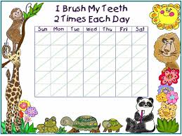 Free Tooth Brushing Chart Free Printable Tooth Brushing
