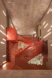 Quintin Lake Photography Innovative Copper Staircase Goes Beyond The Limits Of Design By Arup As Engineers Interior Stairs Stairs Staircase Design