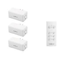 Link2home Wireless Remote Control Outlet Light Switch 100 Ft Range Unlimited Connections Compact Side Plug White Em Rf300w At Tractor Supply Co