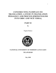 Constructing Pathways To Translation Higher Education Commission