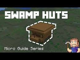 Swamp Hut Minecraft Micro Guide Youtube In 2020 Swamp Hut Minecraft