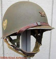 Wwii M2 101st Airborne 502nd Helmet Front Seam Msa Paratrooper Liner Dbale D Day Historia Militar Militares Militar