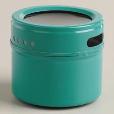 Aqua Magnetic Spice Storage Tin Magnetische Gewurzglaser