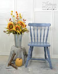 Chair Spindles Painted Blue The Easy Way The Interior Frugalista Painted Chairs Painted Wood Chairs Painted Wooden Chairs