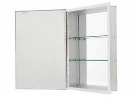 Cabinet can be surface or recessed mounted. 16x24 Recess Glass Mirror Vanity Bathroom Medicine Cabinet Aluminum Frame Ebay
