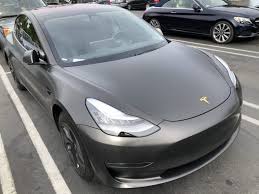 This Satin Gray 3m Wrap Turns Tesla Model 3 Into A Rock Star Tesla Model Tesla Roadster Tesla Model X