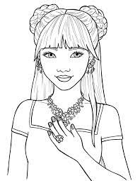 And she trained to become a fierce warrior. Beautiful Teenager Girl Coloring Page Free Printable Coloring Pages For Kids