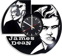 Amazon.com: BroStore Decor James Dean Vinyl Wall Clock, Clock with The  Image of The Actor, American Actor, Wall Clocks for Different Types of  Rooms and Premises, Art, James Byron Dean Gift for