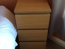 Bedroom single drawer ikea nightstand with shelf in white. Ikea Malm 3 Drawer Chest In Sandown Sold Wightbay