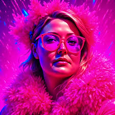 Neon Eighties New Years Eve Self Portriat