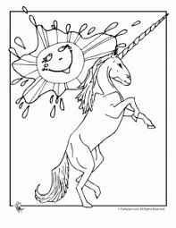 Simple line art of unicorn for design element and coloring book page on app. Unicorn Pegasus Coloring Pages Woo Jr Kids Activities