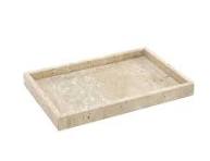 Bandeja Retangular De 30x20x3,0cm Em Mármore Travertino Romano Bege - La  Ville Casa