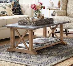 Rustic Coffee Table With A Marble Top That Has A Concrete Like Color Farmhouse Coffee Table Modern Li Quality Living Room Furniture Coffee Table Living Decor