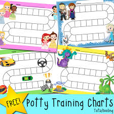 free potty training progress reward charts totschooling