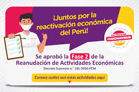 El gobierno aprobó este jueves 4 el inicio e implementación de la fase 2 de la reanudación de actividades, en el la economia peruana fue de las menos golpeada en la segunda ola. Reanudacion Economica Fase 2 Emprendedores Peru Facebook
