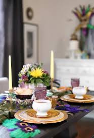 Write the invitations on a mask. Mardi Gras Inspired Dinner Party Menu Recipe Girl