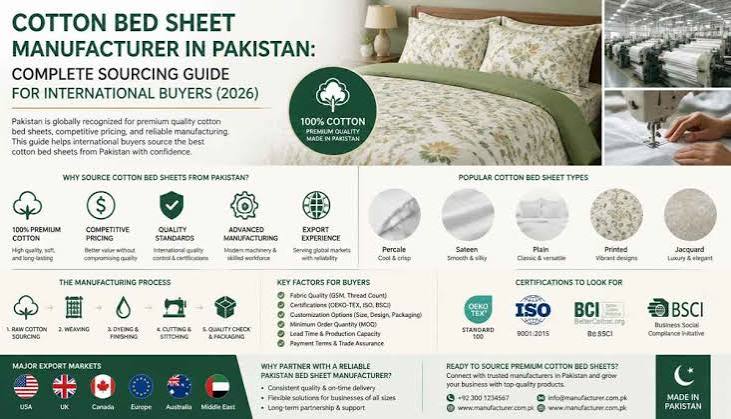 Cotton Bed Sheet Manufacturer in Pakistan — 2026 Guide