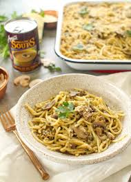 Baked Spaghetti With Cremini Mushrooms Zen Spice