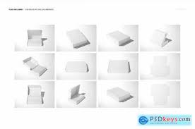 Free mailing box psd mockup. Creativemarket Mailing Box 3 Mockup Set 1601398