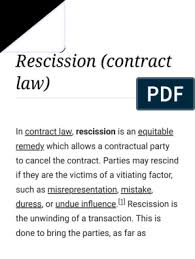 Because specific performance and rescission are equitable remedies that do not fall within the jurisdiction of the magistrate courts, they are not covered in this tutorial. Rescission Contract Law Wikipedia Law Of Obligations Civil Law Legal System