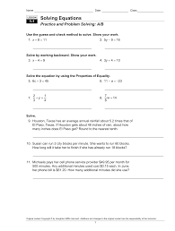 Solving Equations