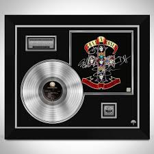 After signing with geffen records in 1986, the band released its debut album appetite for destruction in 1987. Guns N Roses Appetite For Destruction Platinum Lp Limited Signature Ed Rare T