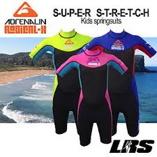 Details About New Adrenalin Kids Radical Super Stretch Springsuit Wetsuit Short Sleeve Leg
