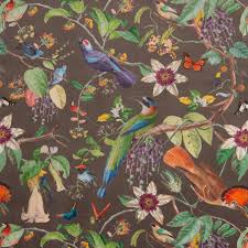 Sortierung preis aufsteigend preis absteigend name aufsteigend name absteigend hinzugefügt 100% seide; Schoner Leben Vorhang Velvet Deluxe Samt Tropical Vogel Pflanzen Braun Bunt 245cm Oder Wunschlange Schoner Leben Dein Lieblingsladen Im Netz