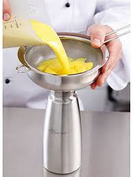 entonnoir tamis inox amovible pour siphon isi entonnoir inox cuisine