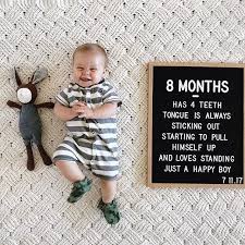 Holy Moly That Sure Was A Quick Month Already 8 Months Old And 4 Teeth Deep He Sure Keeps That Tongue Baby Photoshoot Boy Baby Boy Fall Outfits 8 Month Baby