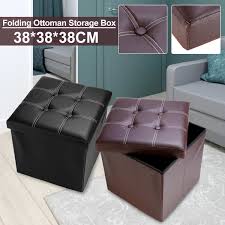 Our living room furniture category offers a great selection of ottomans if you think you don't have room for another storage organizer, consider one that doubles as a piece of furniture. 2 Colors Non Slip Foldable Ottoman Storage Stool Leather Footstool Storage Box Small Sofa Chair Bench Box Home Organizers Box Stools Ottomans Aliexpress