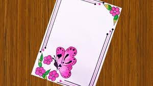 Posted in ⛳ floors, 🛤️ paths; Floral Border Design Butterfly Border Design Flower Border Design Border Design For Project Youtube