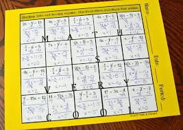 Two Step Equations Hidden Message Activity Worksheet Two Step Equations Equations Hidden Messages