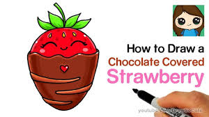 Some people can do it and some people can't. How To Draw A Chocolate Covered Strawberry Easy Cute