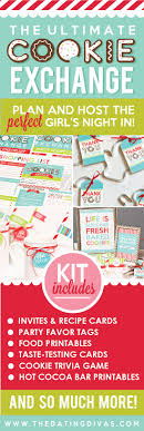 Everybody loves to eat them, many love to bake . Cookie Exchange Party Printable Pack By The Dating Divas